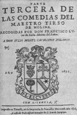 Комедии (1634). Титульный лист 1-го издания