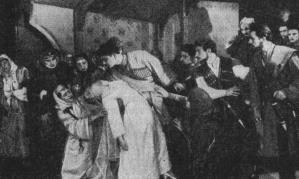 «Намус». Сцена из спектакля Театра им. Г. Сундукяна. Ереван. 1955.