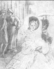 Мери на прогулке. Илл. В. В. Верещагина. Карандаш, белила. 1862.