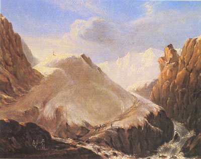 Крестовая гора. Картина Лермонтова