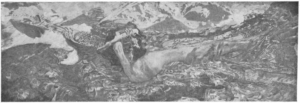 „ДЕМОН“. Картина М. Врубеля, 1901—1902 гг. Третьяковская галлерея, Москва