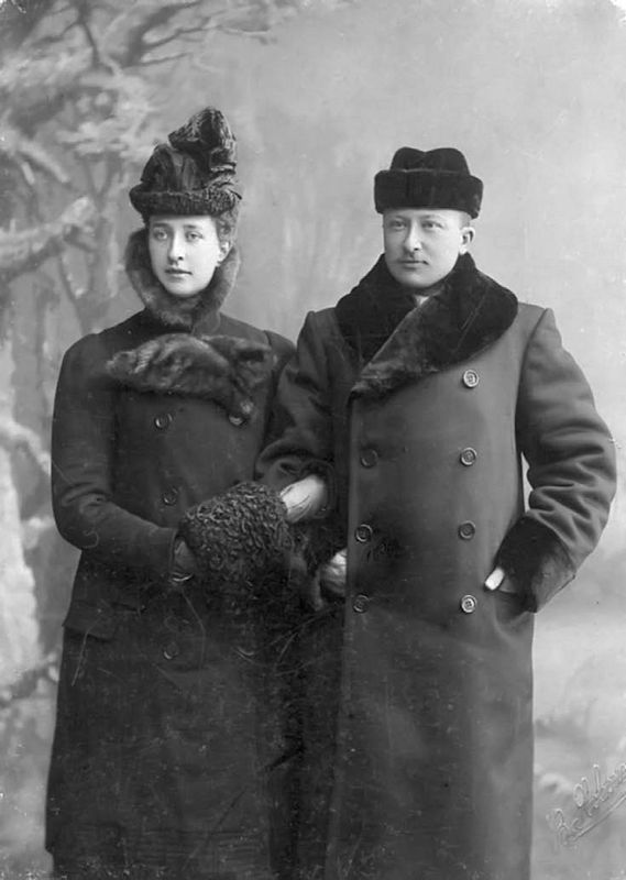 Ф. В. Шлиппе и Е. П. Шванебах после помолвки. Март 1901 год. С.-Пб.