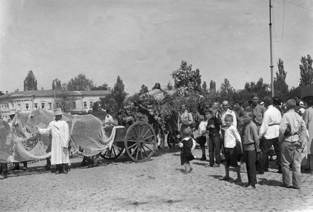 Похороны военного летчика П. И. Бессонова. Новочеркасск. 27 июля 1919