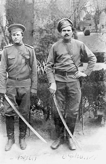 Ф. Г. Подтелков и М. Д. Сердинов. 1910 г.